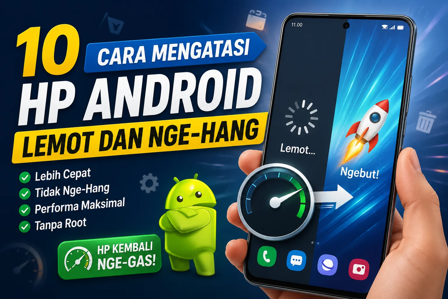 10 Cara Mengatasi HP Android Lemot dan Nge-Hang 5 Cara Mengatasi Android Lemot