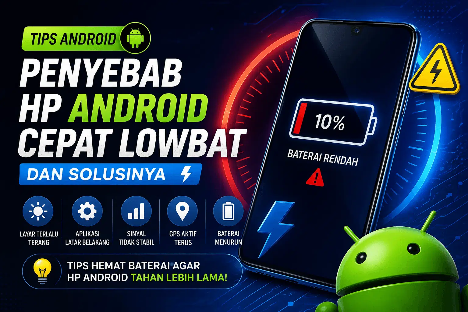 Penyebab HP Android Cepat Lowbat: 15 Penyebab dan Solusi Ampuh (Update 2026) 4 Penyebab Hp Android Cepat Lowbat